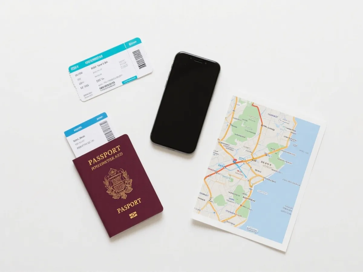 门票与证件准备示意图