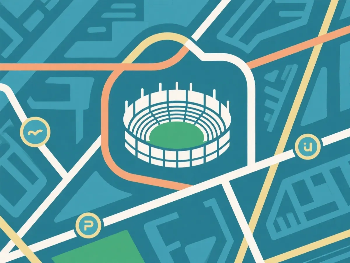 交通与路线规划示意图